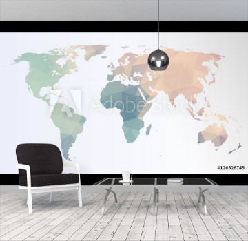 Picture of Polygonal world map